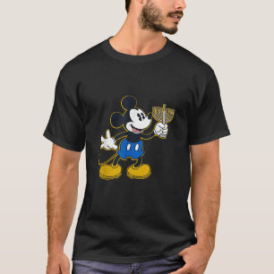 Disney Mickey Mouse Hanukkah Menorah Happy Holiday T-Shirt