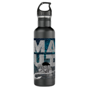 Disney Moana Maui Tattoo Style Letter Stack Portra 710 Ml Water Bottle