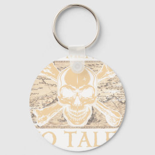 Disney Pirates Skull Logo Premium T-Shirt Key Ring