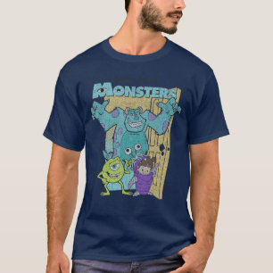 Disney Pixar Monsters Inc Mike Sully Boo Group Pos T-Shirt
