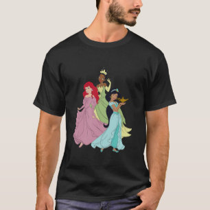 Disney Princess Ariel Tiana Jasmine Royal Look T-Shirt