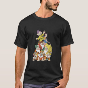 Disney Snow White And The Seven Dwarfs Group Stack T-Shirt