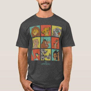 Disney The Lion King Characters 90s Grid T-Shirt