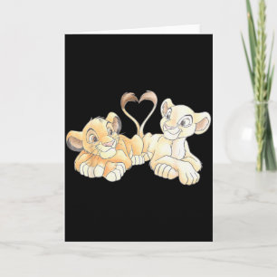 Disney The Lion King Simba And Nala Hearts Valenti Card