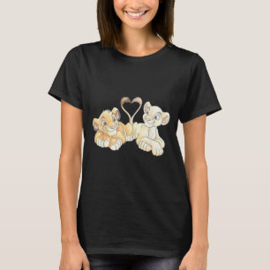 Disney The Lion King Simba And Nala Hearts Valenti T-Shirt