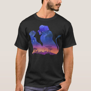 Disney The Lion King Simba And Nala Silhouette Fil T-Shirt