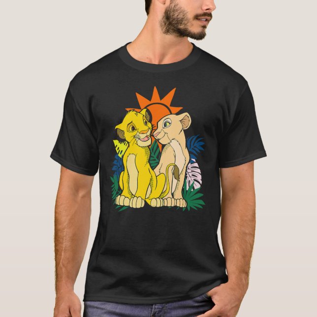 Disney The Lion King Young Simba and Nala T-Shirt (Front)