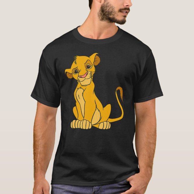 Disney The Lion King Young Simba Sitting Up T-Shirt (Front)