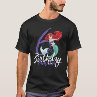 Disney The Little Mermaid Ariel 6th Birthday Princ T-Shirt