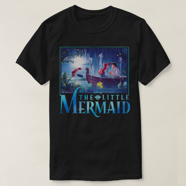 Disney The Little Mermaid Ariel & Eric Grotto Port T-Shirt (Design Front)