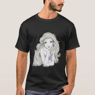 Disney The Little Mermaid Ariel Portrait Sketch T-Shirt