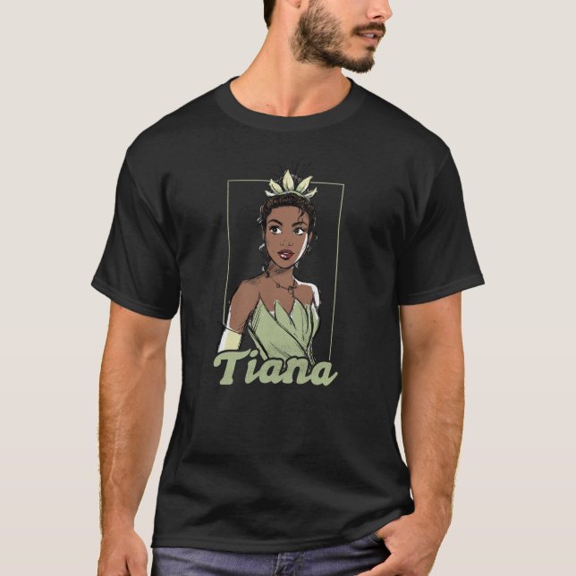 Disney The Princess And The Frog Tiana Sketch Port T-Shirt (Front)