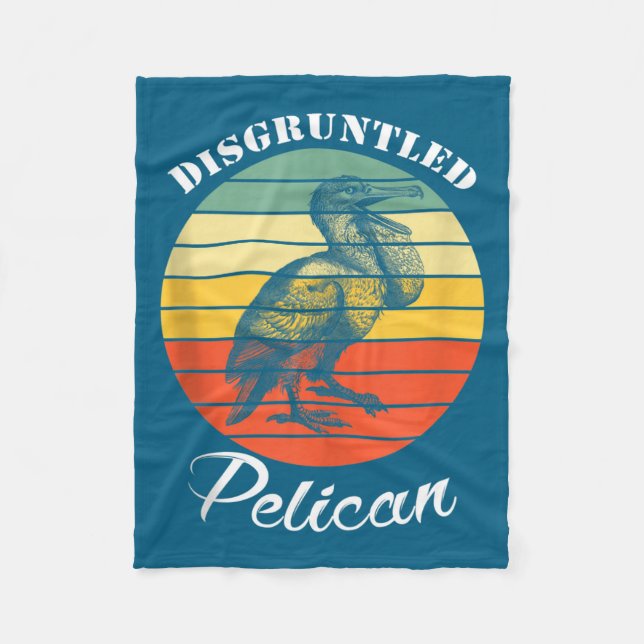 Disntled Pelican Funny Quote Tank Top  Fleece Blanket (Front)