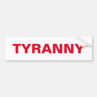 DISOBEY ALL COVID TYRANNY, Part 3 of 3 Bumper Sticker