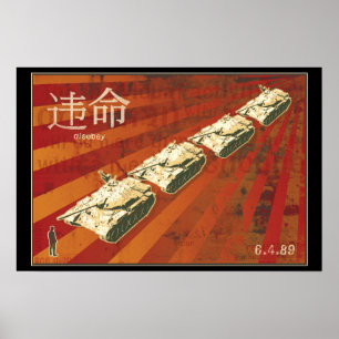 DISOBEY Tank Man Poster