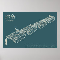 DISOBEY Tank Man Poster