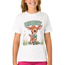 Disobey the Rules Edgy Design Tshirt