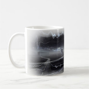 Disorder Dark Surreal Soundwave City Night Mug