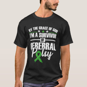 Disorder Green Ribbon Disability CP Cerebral Palsy T-Shirt