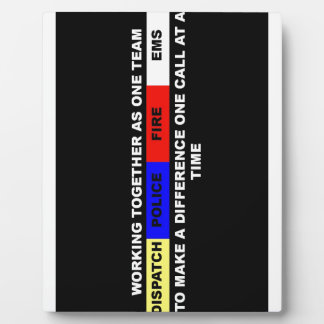 Dispatch, Police, Fire, EMS Plaque