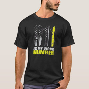 Dispatcher Appreciation 911 Is My Work Number T-Shirt