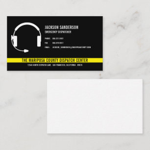 Dispatcher Emergency Services Employee Logo Business Card