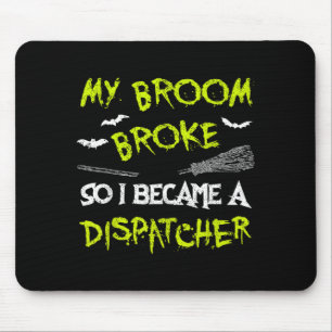 Dispatcher Halloween Costume Shirt Funny Easy Lazy Mouse Mat