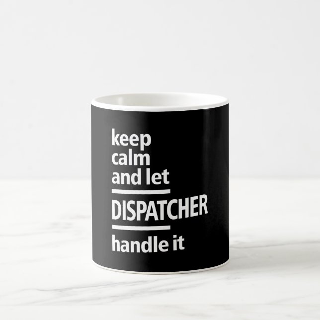 Dispatcher Job Title Gift Coffee Mug (Center)
