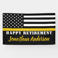 Dispatcher Thin Gold Line Personalised Retirement 