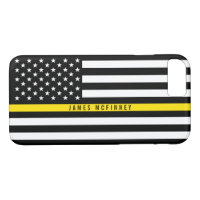 Dispatcher Thin Yellow Line Flag Monogrammed