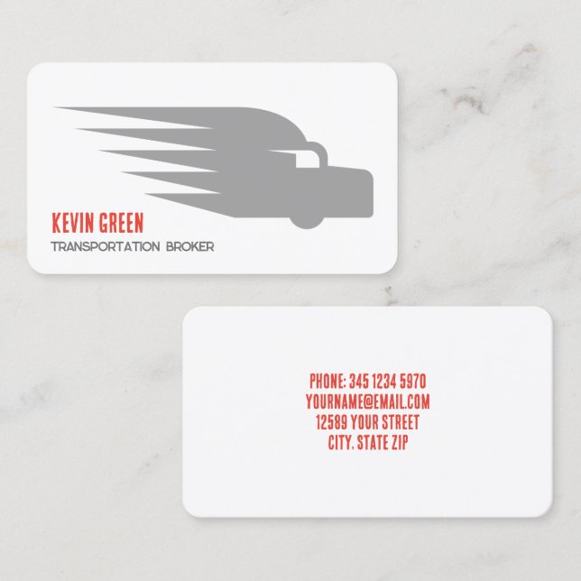 🚚 Dispatcher Transportation Broker Business Card (Front/Back)