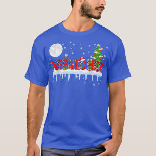 Dispatcher Xmas Tree Light Leopard Santa Hat Reind T-Shirt