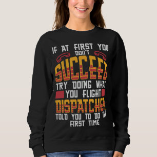 Dispatcher Yellow Thin Gold Line Flight Dispatche Sweatshirt