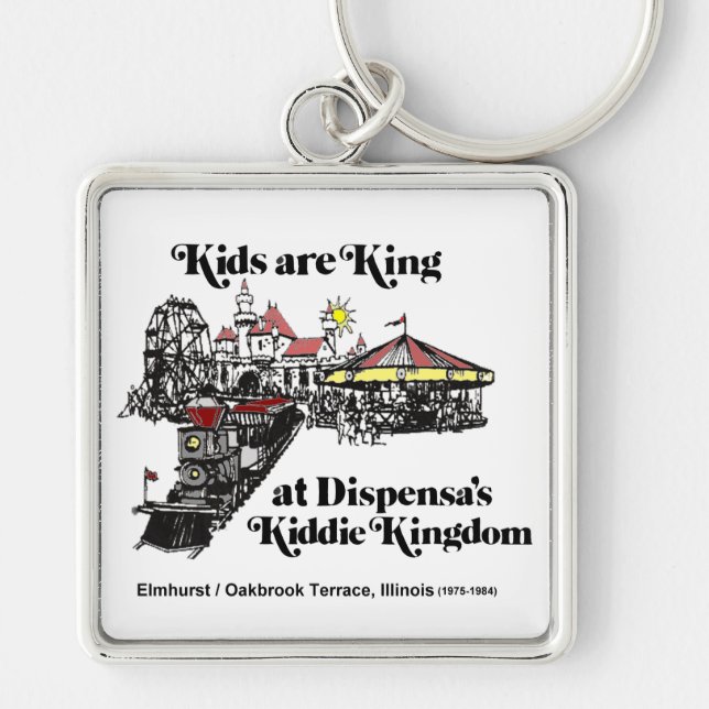 Dispensa's Kiddie Kingdom, Oakbrook Terrace Key Ring (Front)