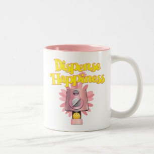 Dispense Happiness Two-Tone Coffee Mug