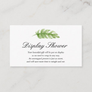 Display Baby Shower insert card