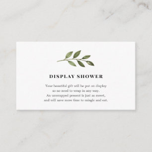 Display Baby Shower insert card