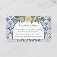 Display Baby Shower, Unwrapped Italian Theme Mini