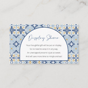 Display Baby Shower, Unwrapped Italian Theme Mini Enclosure Card