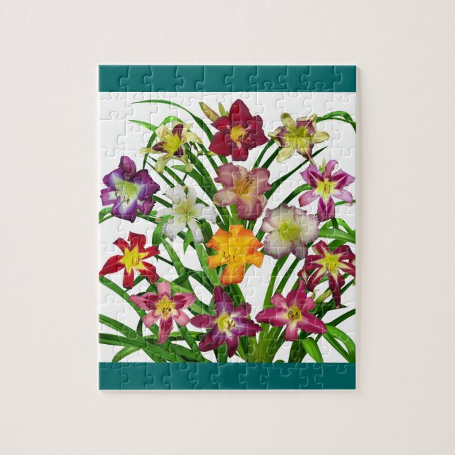 Display of daylilies II Jigsaw Puzzle (Vertical)