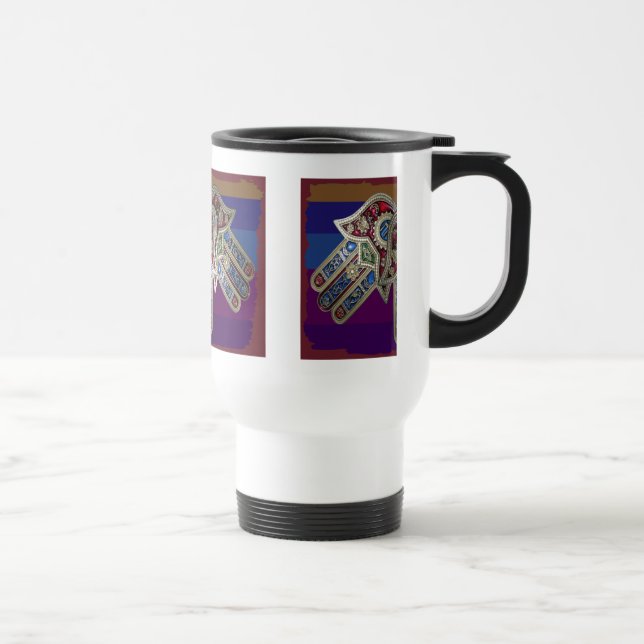 DISPLAY only :Decorative Religious ICONS Travel Mug (Right)