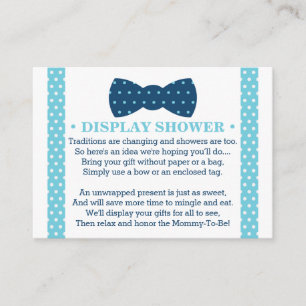 Display Shower Card, Little Man, Bow Tie Enclosure Card