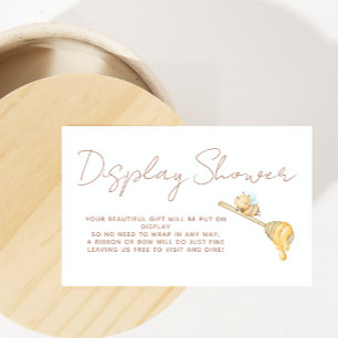 Display Shower Cute Bee Gender Neutral Baby Shower Enclosure Card