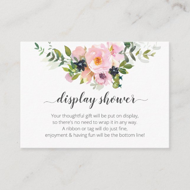 Display Shower Enclosure Card (Front)