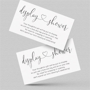 Display Shower Insert for Invitation - Simple