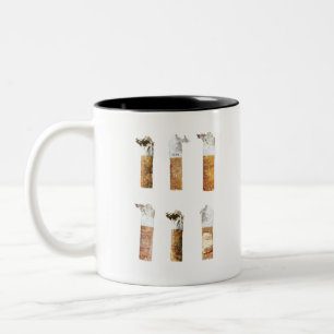 displayed cigarette Two-Tone coffee mug