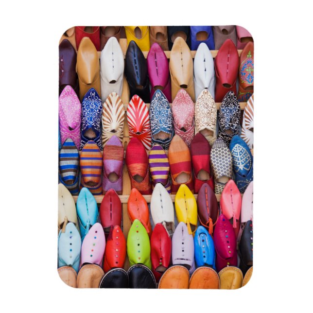 Displayed shoes in a shop in the souks magnet (Vertical)