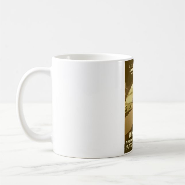 Displeasing Among Snooty Visitors! - Wind Cave Nat Coffee Mug (Left)