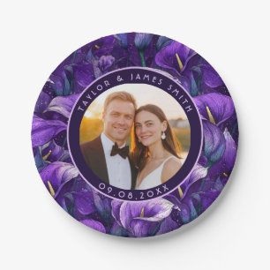Disposable Calle Lilies Plates For Bachelorette Pa