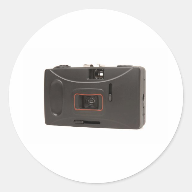 Disposable camera classic round sticker (Front)